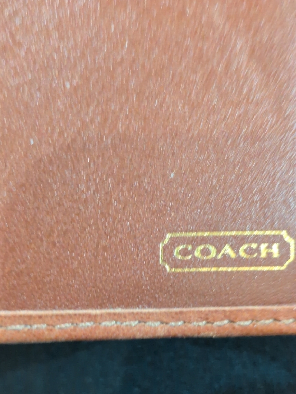 Coach Mini C Checkbook Cover With Tattersall Lining - Picture 2 of 10
